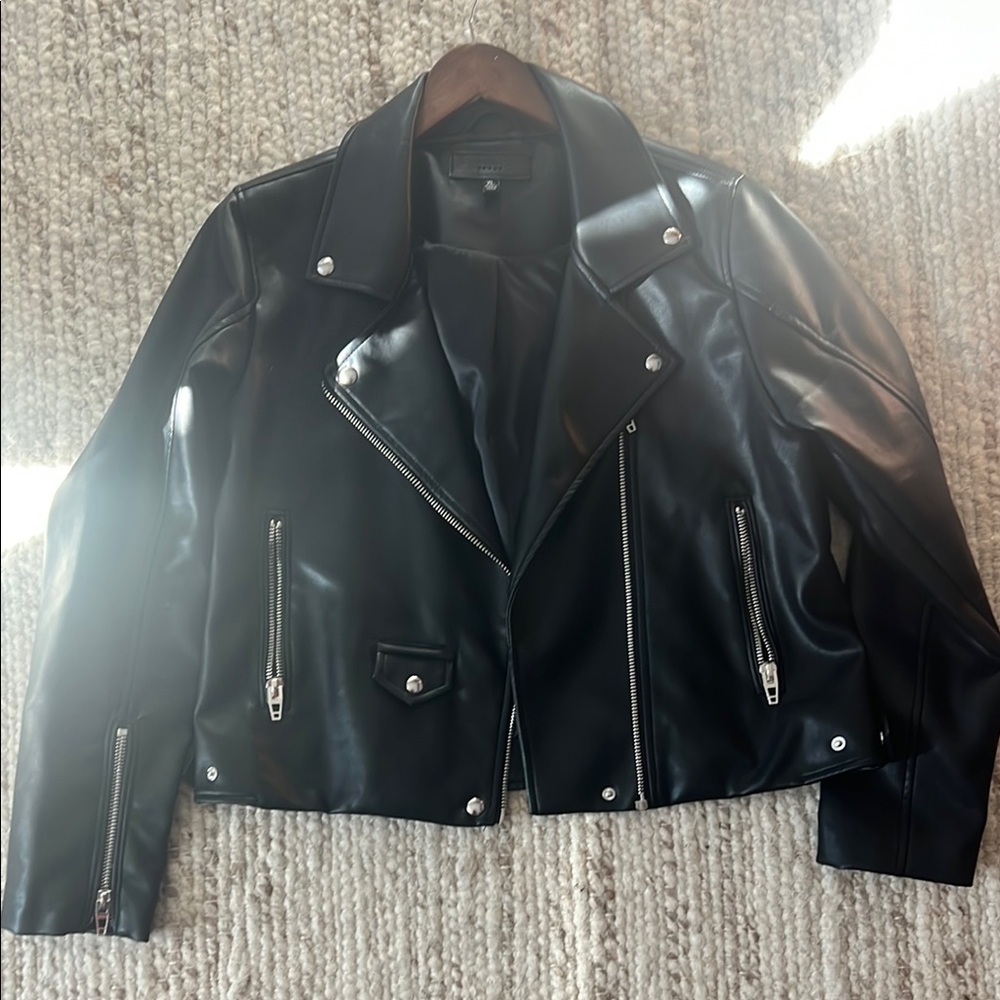 Blank NYC XL Black Leather Jacket